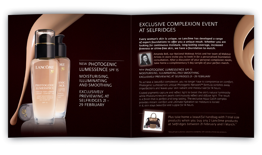 Lancôme - Foundation Booklet