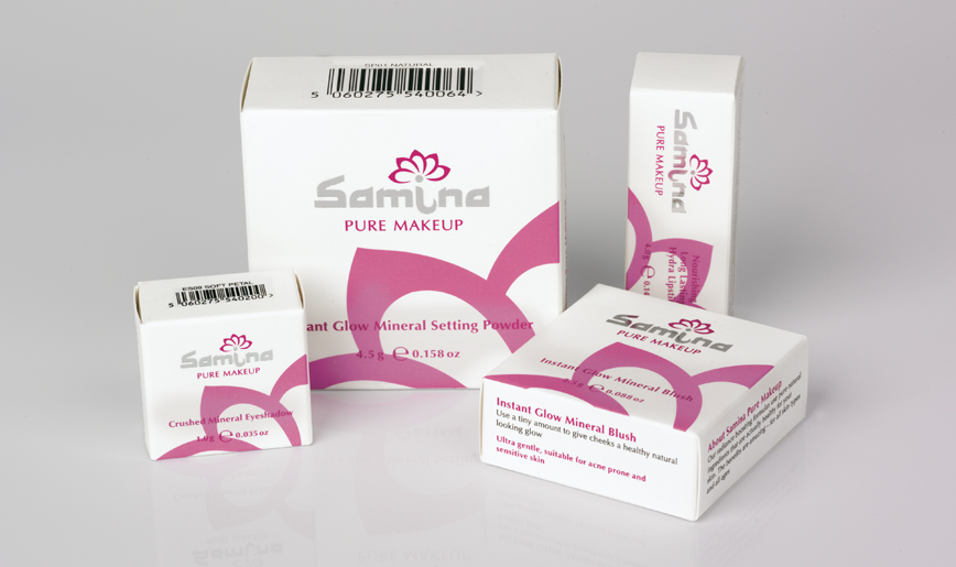 Samina Pure Makeup - Product Packaging