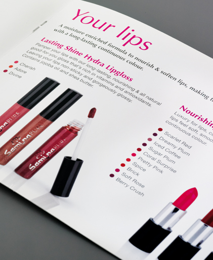 Samina Pure Makeup - Brochure Spread